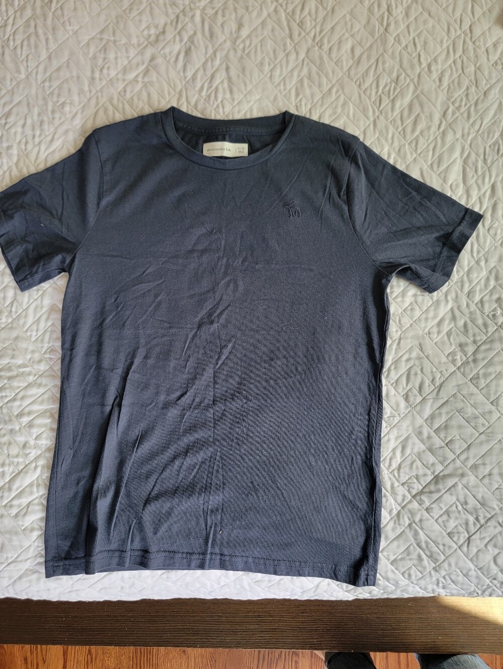abercrombie kids Navy Short Sleeve Crew Tee